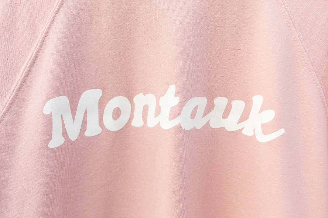 Dusty Pink Montauk Sweatshirt by Shelter Isle Clothing boutique