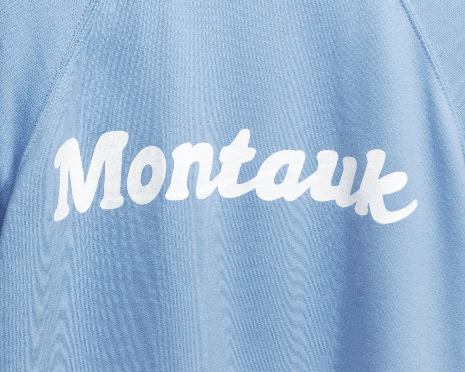 Dusty Blue Montauk Sweatshirt by Shelter Isle Clothing boutique